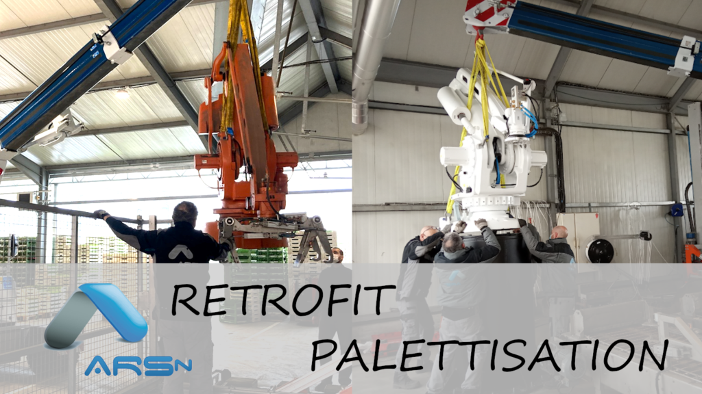 Rétrofit d’ilot robot de palettisation